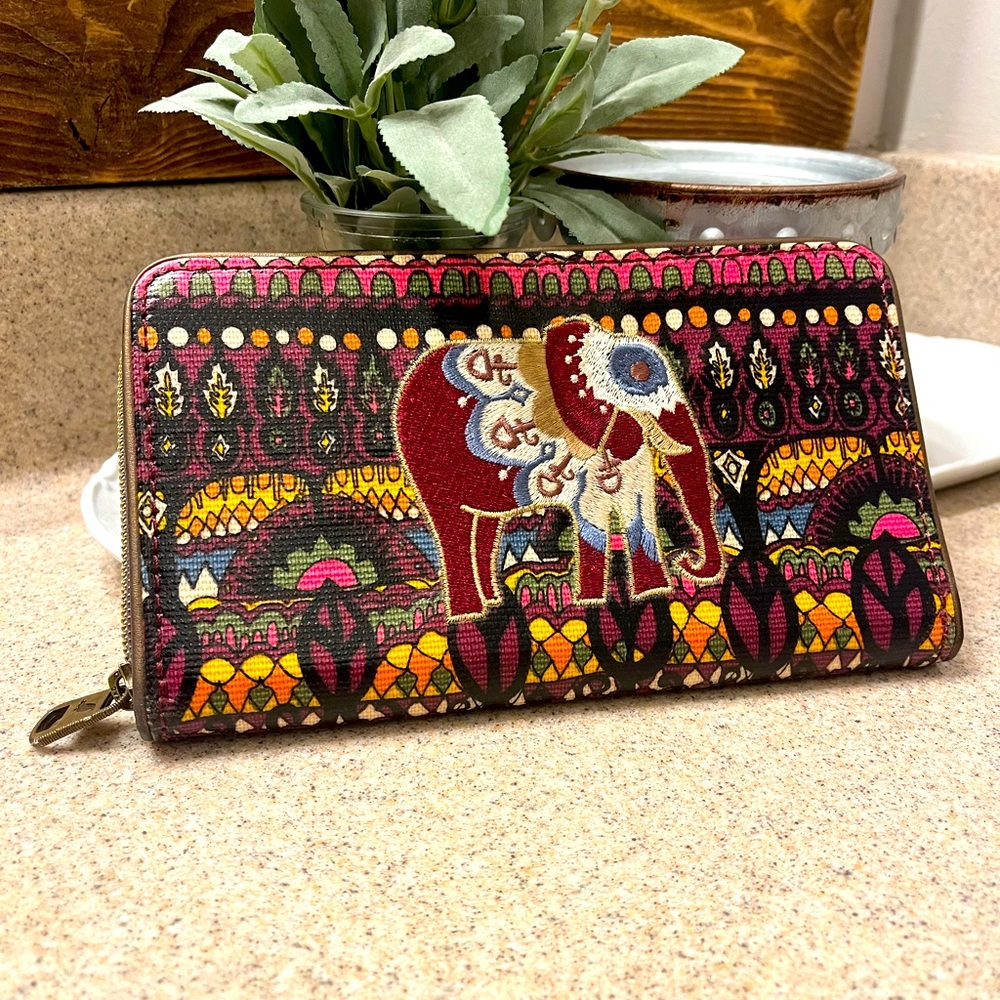 Sakroots Large Zip Wallet